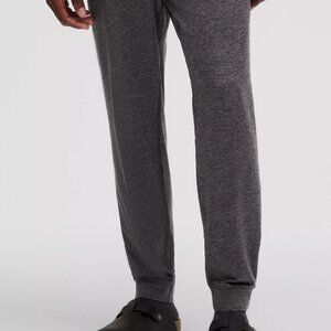 Lululemon Men's Soft Jersey Joggers, Heathered Black/Graphite Grey, Size M
